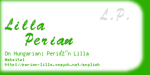 lilla perian business card